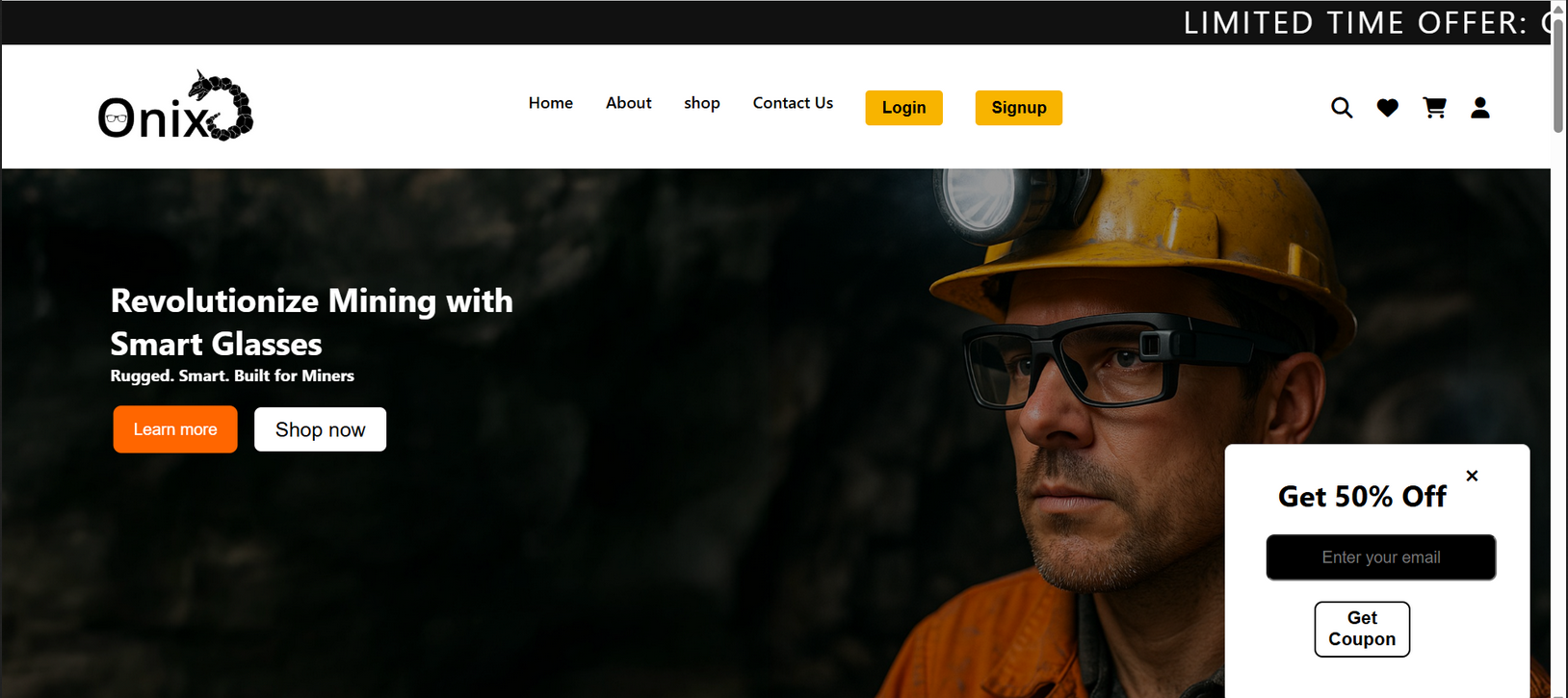 ONIX ecommerce screenshot